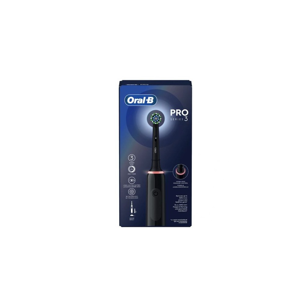 ORAL-B Brosse à dents électrique- Pro 3 Series - Black Edition