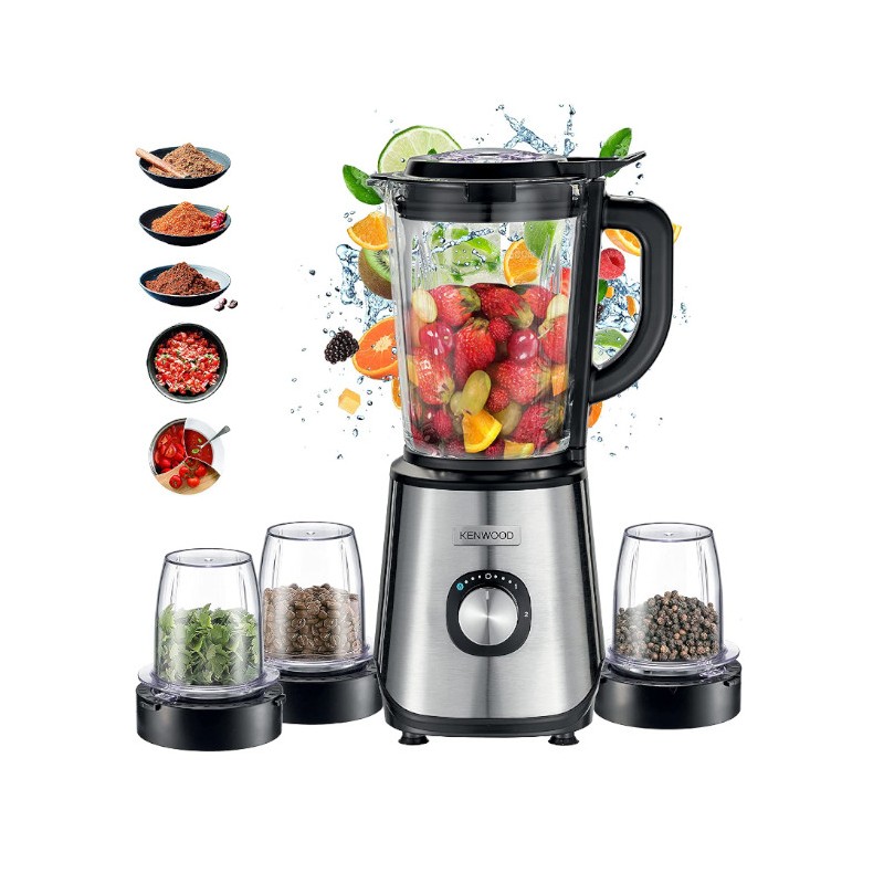 BLENDER KENWOOD 1000W -BLP45.880SS- Noir & argent