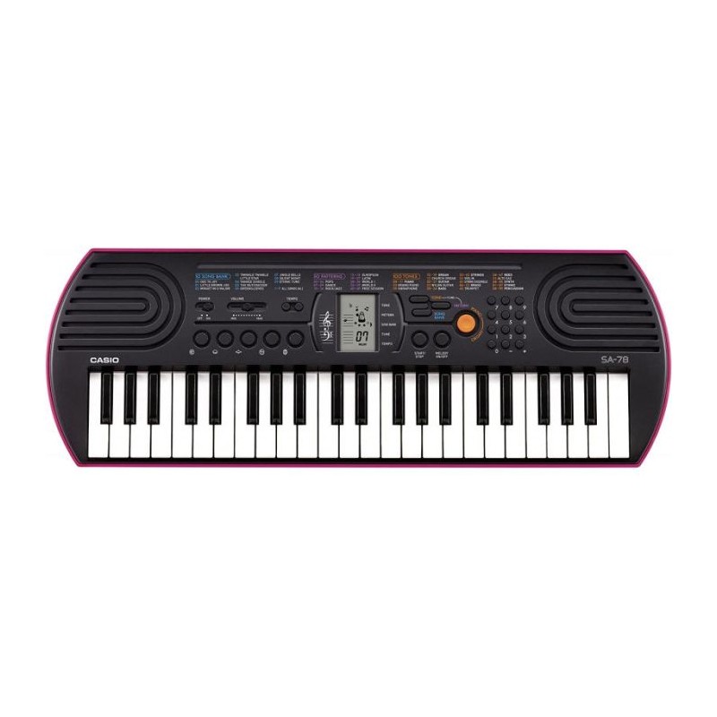 MINI CLAVIER ELECTONIC MUSICAL CASIO SA-78AH2 - NOIR&VIOLET