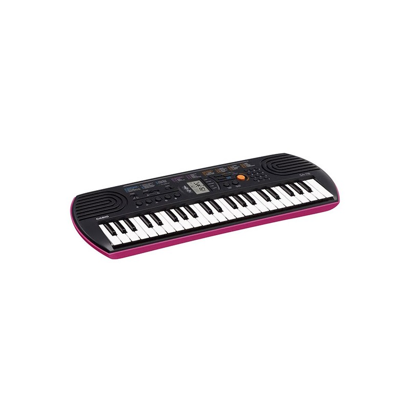 MINI CLAVIER ELECTONIC MUSICAL CASIO SA-78AH2 - NOIR&VIOLET