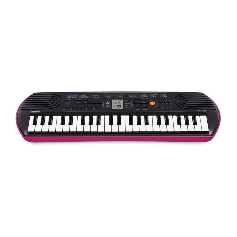 MINI CLAVIER ELECTONIC MUSICAL CASIO SA-78AH2 - NOIR&VIOLET