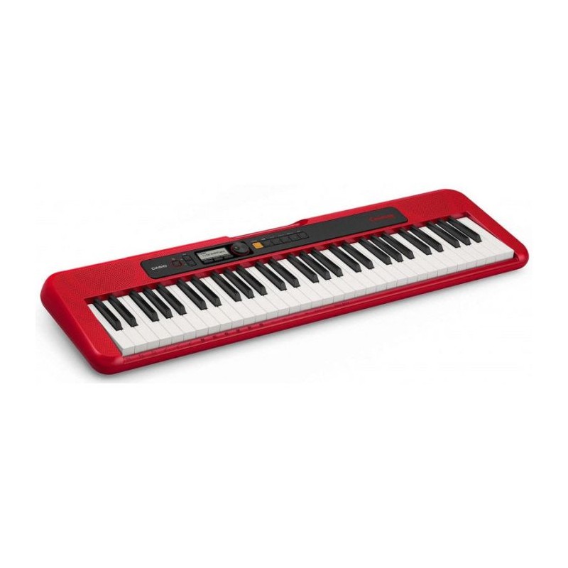 CLAVIER ÉLECTRONIQUE MUSICAL CASIO CASIOTONE 66 TOUCHES - ROUGE