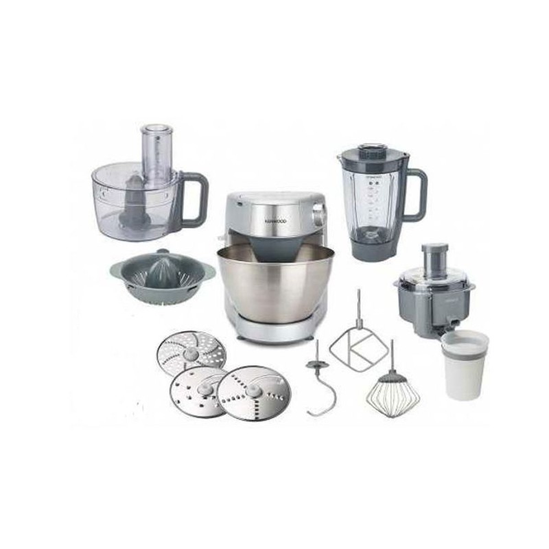 ROBOT PATISSIER KENWOOD CHEF XL -KVL4170S- ROBOT PATISSIER MULTIFONCTION COMPACT PROSPERO -KHC29K0SI- SILVER