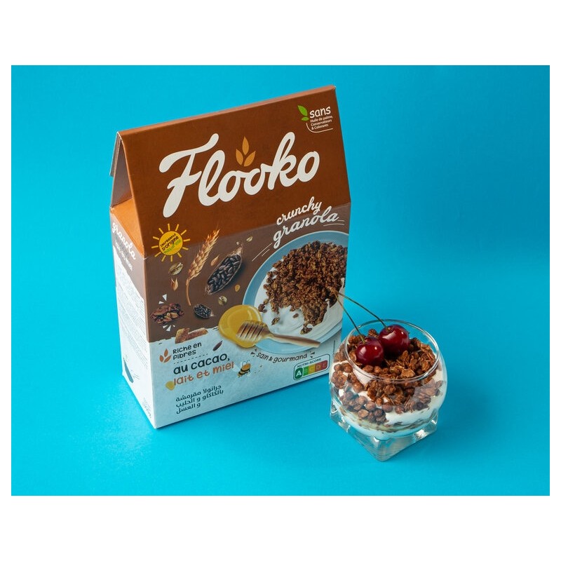 Crunchy Granola Flooko Au Cacao Lait et Miel