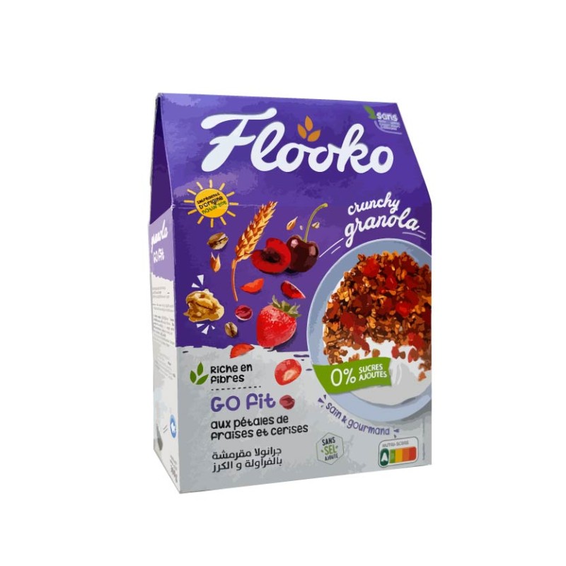 Crunchy Granola Flooko Gofit 0% sucre ajouté