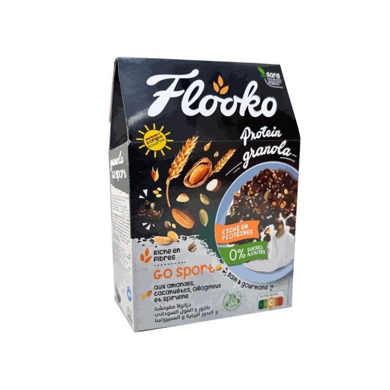 Crunchy granola Flooko Gosport protéinés