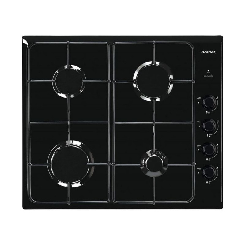 PLAQUE DE CUISSON ENCASTRABLE BRANDT  4 FEUX 60 CM -BPE6400B- NOIR