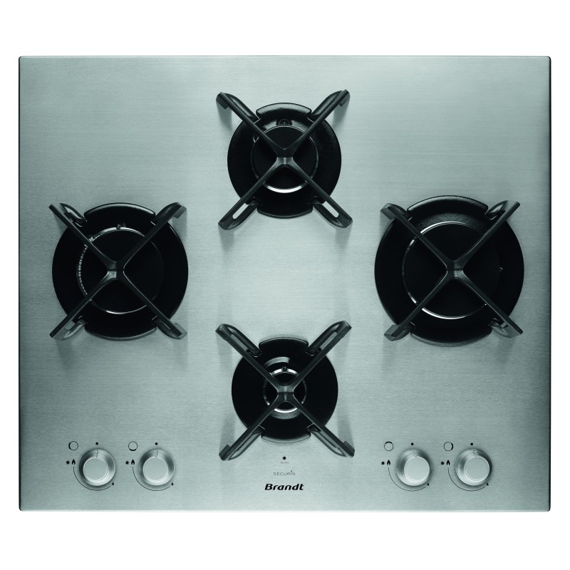 PLAQUE DE CUISSON ENCASTRABLE BRANDT 4 FEUX 60 CM -BPE6414B- NOIR