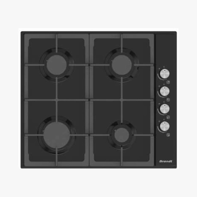 PLAQUE DE CUISSON BRANDT 4 FEUX -BPE6411TB- NOIR