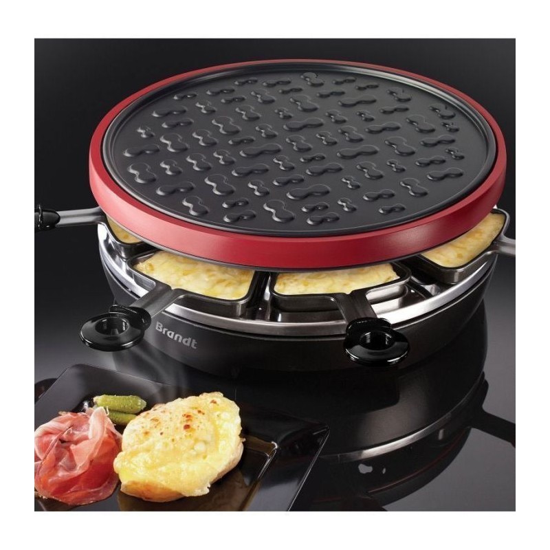 APPAREIL A RACLETTE BRANDT 900W -RAC800MG2- NOIR