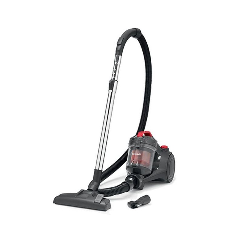 ASPIRATEUR SANS SAC BRANDT 1200W - ASS120R -NOIR&ROUGE