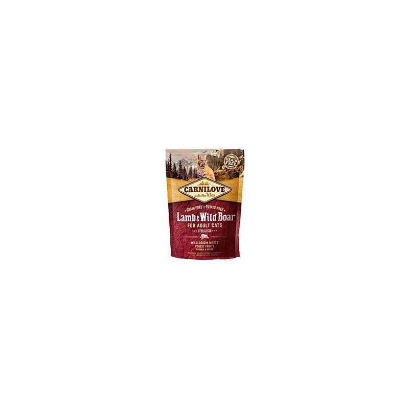 CARNILOVE CHAT STER AGNEAU & SANGLIER 400 GR