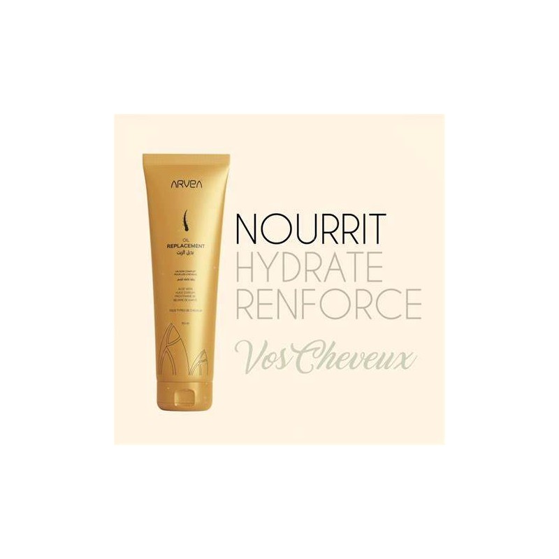 Oil replacement - Soin cheveux - Huile d'argan & Aloe vera & karité - 150ml