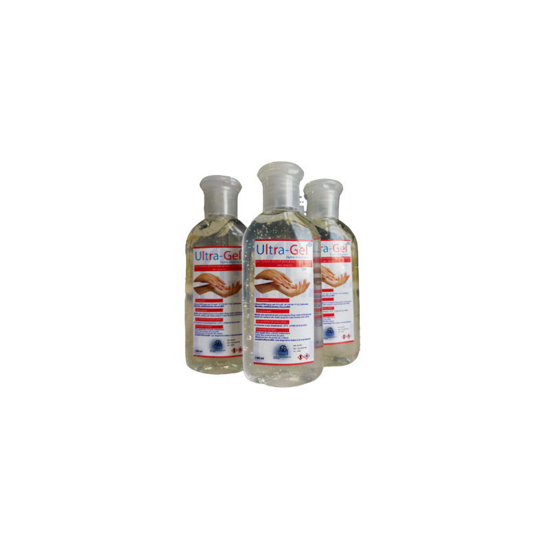 gel hydroalcoolique 100 ml - lot de 3- ULTRAGEL -