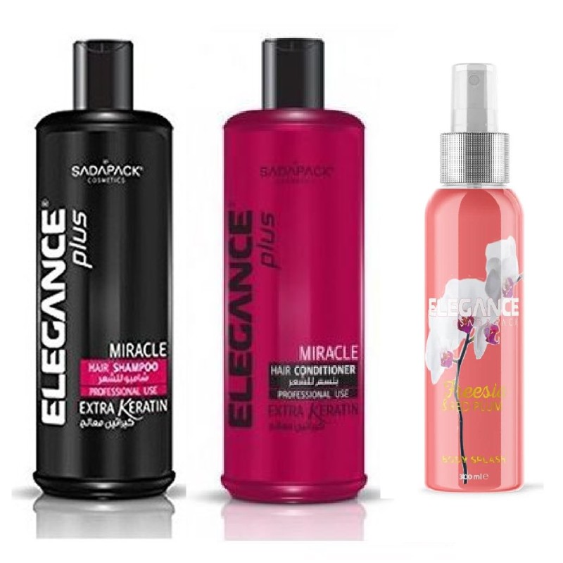 Coffret 3*1elegance Shampoing+Conditionneur 500ml+BODY PLASH-FRESIA-300ML