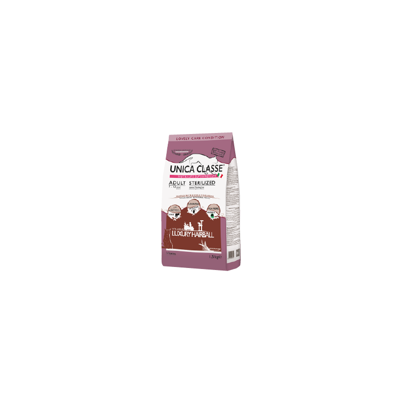 UNICA CLASSE adulte stériliser luxueuse hairball 300 GR