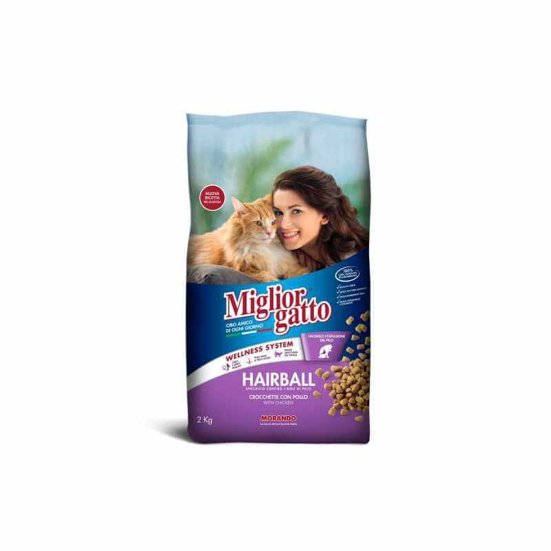 MIGLIOR GATTO adulte Hairball Poulet 2 kg