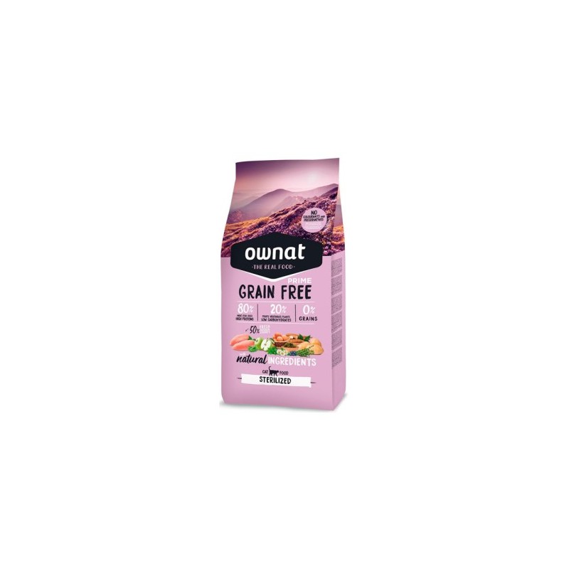 OWNAT grain free stérilisé chat  3KG