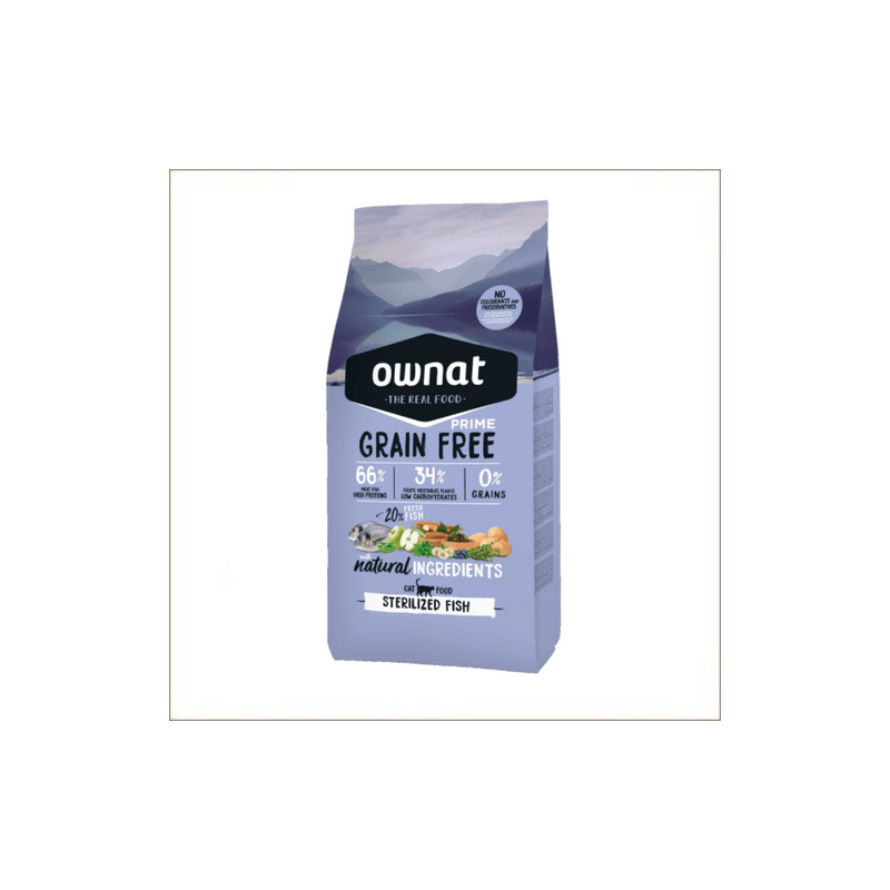 OWNAT grain free poisson stérilisé chat  3KG