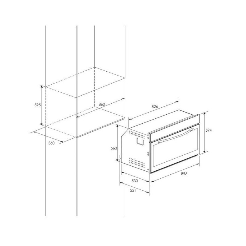 FOUR ENCASTRABLE MULTI FONCTION VENTILÉ FOCUS F795X 105 LITRES - INOX