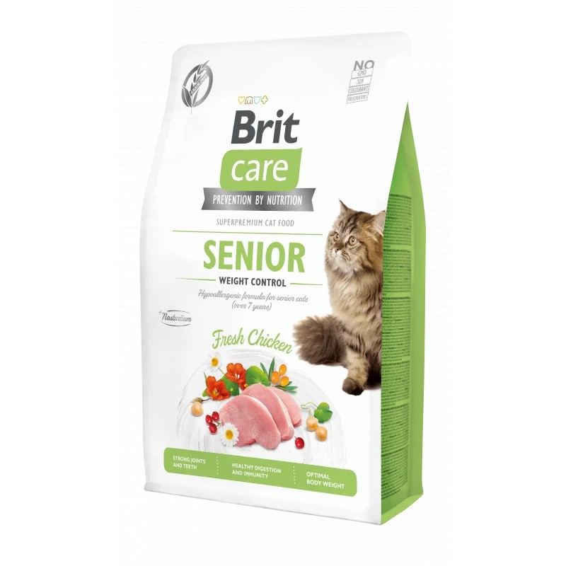 BRIT care sans céréales pour chat sénior 2kg