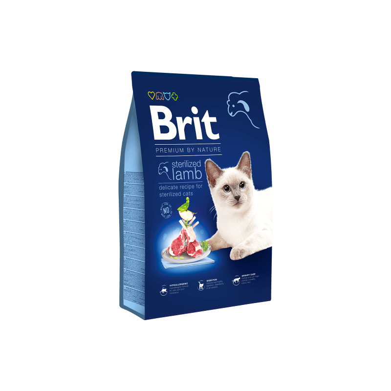 Brit Premium by Nature chat stérilisé agneau 1.5 KG