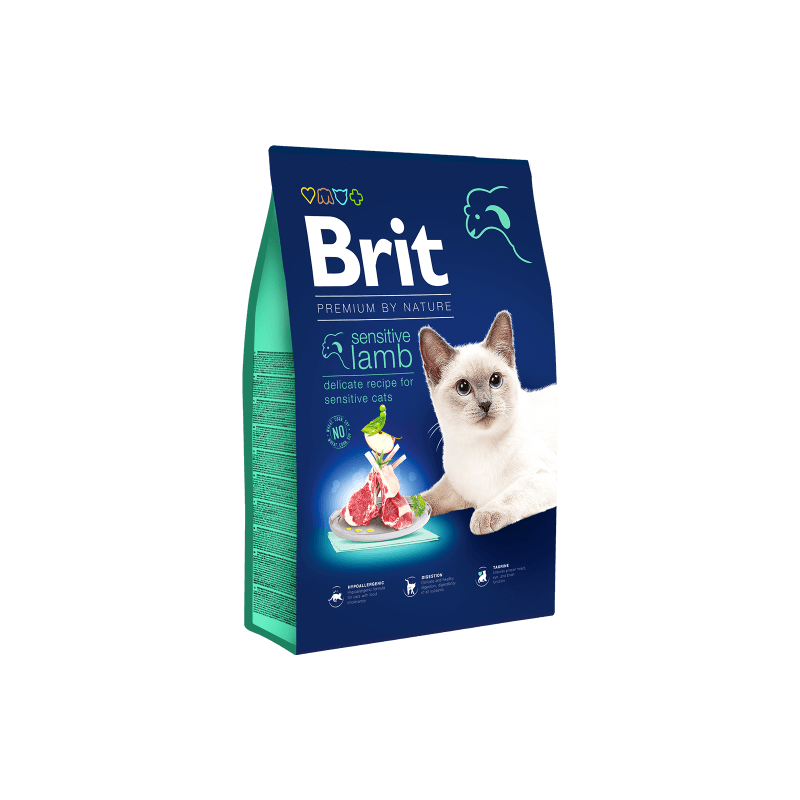 Brit Premium by Nature chat sensitive agneau 1.5 KG