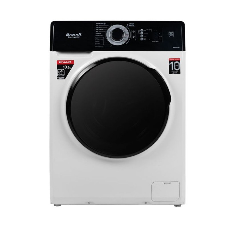 LAVE LINGE FRONTAL BRANDT 10.5 KG -BAM102QVWBL- BLANC