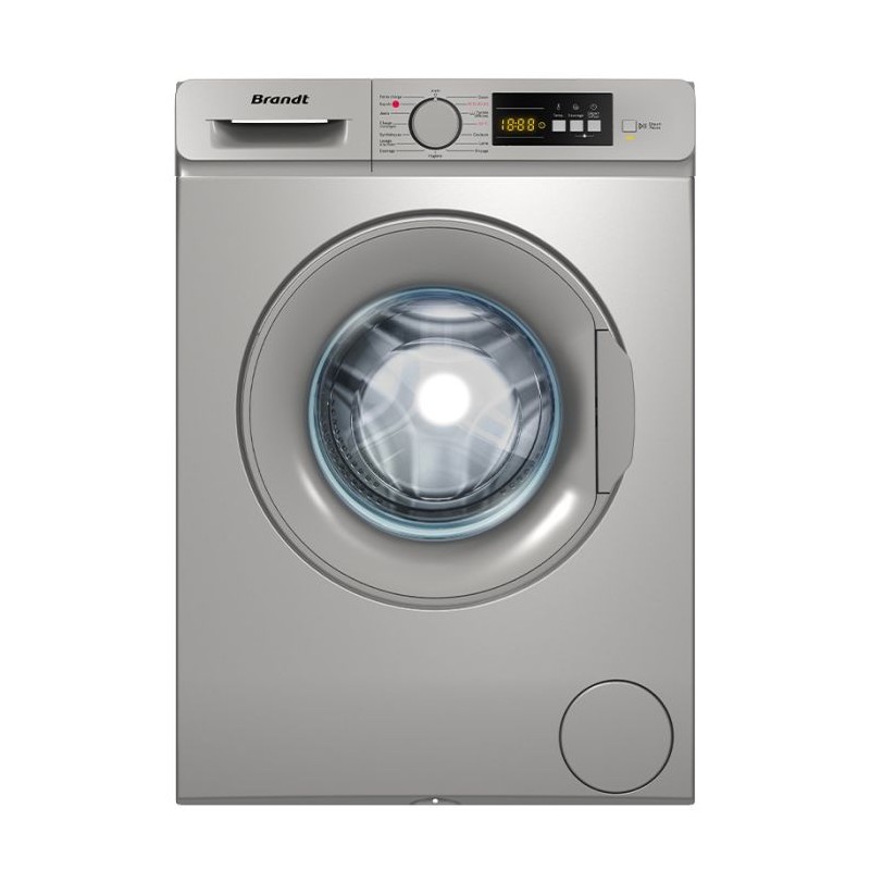 LAVE LINGE FRONTAL BRANDT 8KG  -BLF842S- SILVER