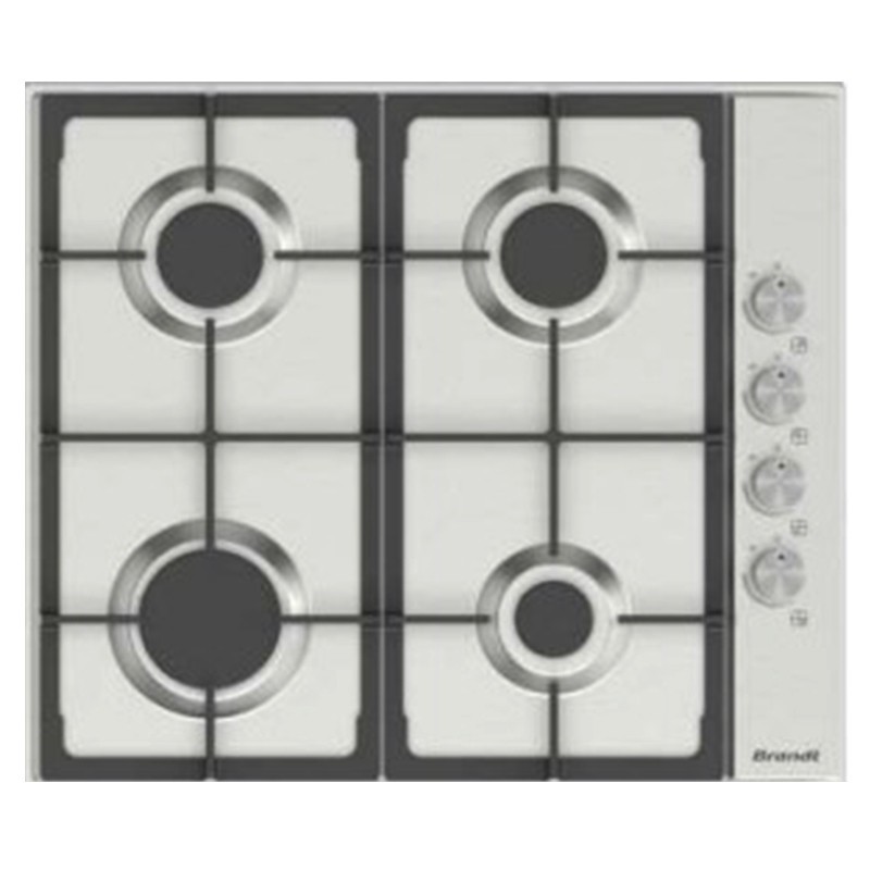 PLAQUE DE CUISSON ENCASTRABLE BRANDT  4 FEUX 60 CM -BPE6400X- INOX