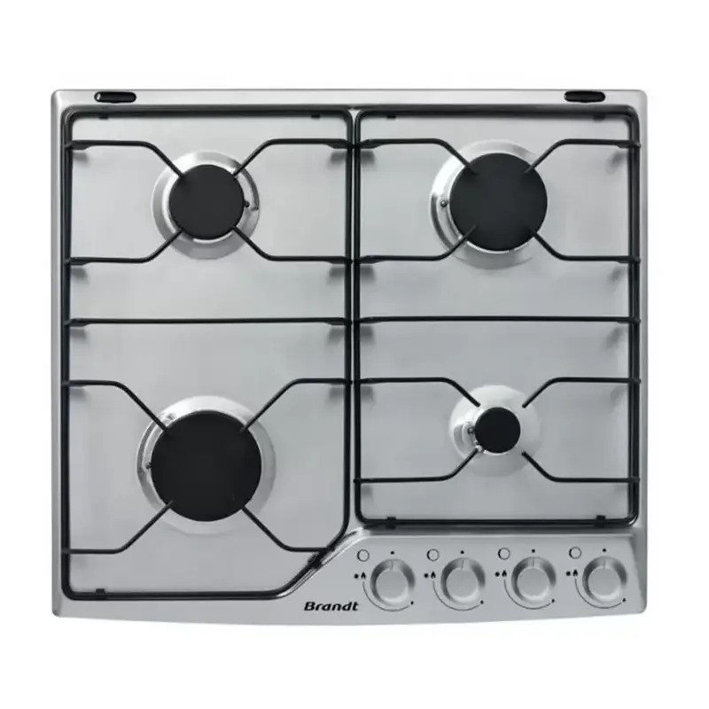 PLAQUE DE CUISSON ENCASTRABLE BRANDT 4 FEUX 60 CM -BPE8610X- INOX