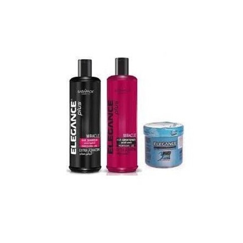 Coffret shampoing 500ml+condtionneur 500ml+ gel 250ml bleu