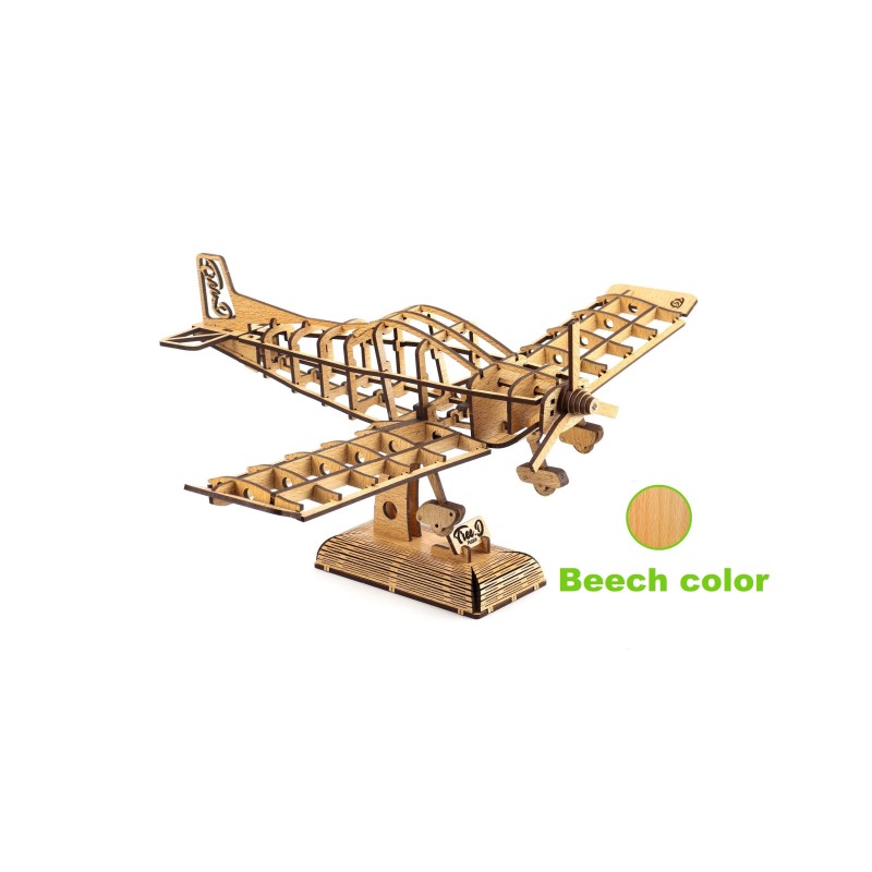 Tree D Puzzle Aeroplan Z242- Kit de Maquette d'avion en Bois - Puzzles 3D d'avion pour Adultes et Enfants