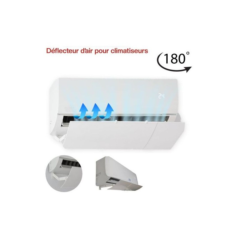 BN Product Déflecteur De Flux D'air Pour Climatiseur 180° - Blanc