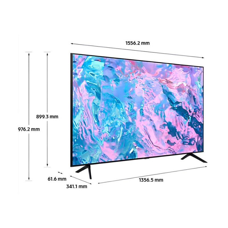 TV SAMSUNG 70'' SMART CU7000 CRYSTAL UHD 4K (2023) + ABONNEMENT WAVES 12 MOIS