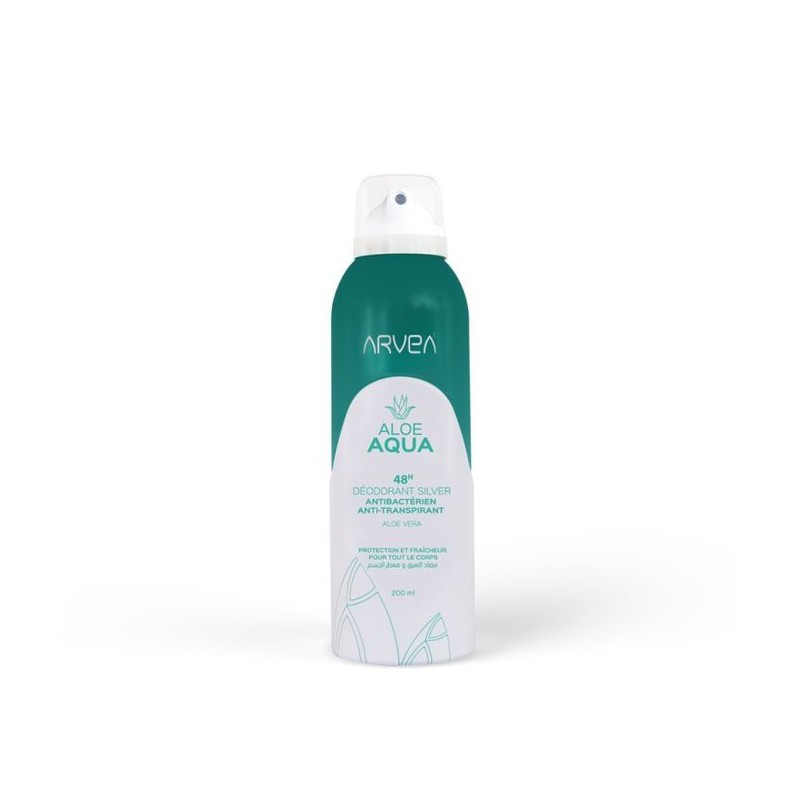 Arvea Déodorant - Aloe aqua - Anti-bactérien - Parfums mixte - 200 ml