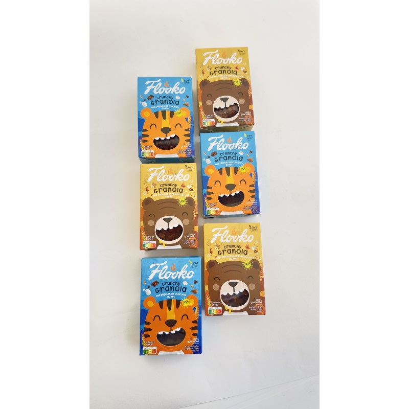 Pack de 6 Crunchy Granola Flooko Pocket 35g