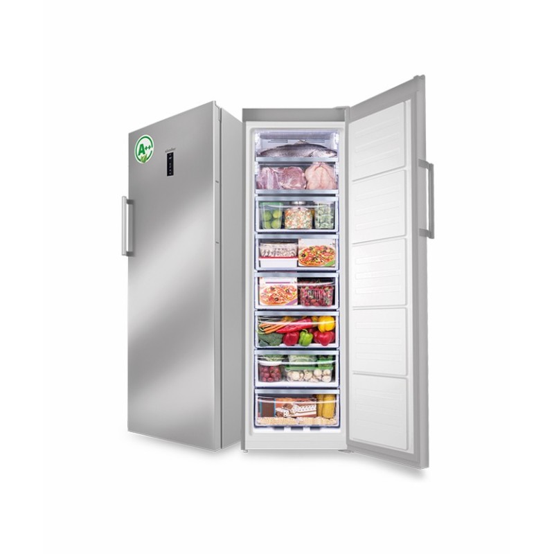 Congélateur Vertical SIMFER FS 8408 ENF A+D 290 Litres No Frost - Inox - 8 Tiroirs