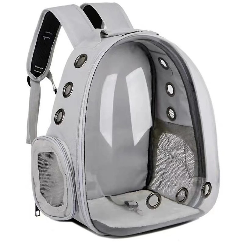 SAC À DOS POUR MINI CHIEN ET CHAT IMPERMÉABLE GRIS