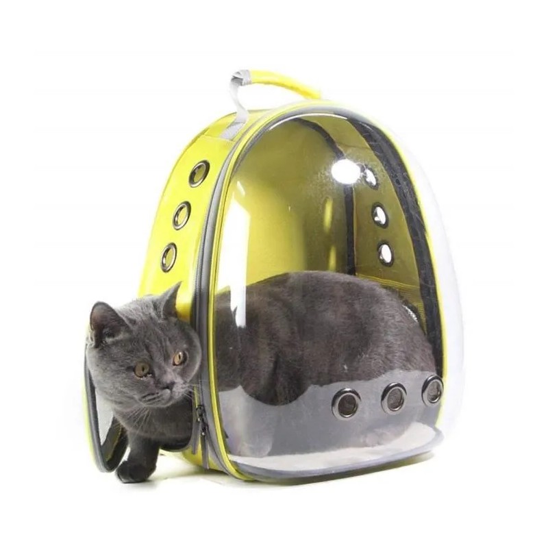 SAC À DOS POUR MINI CHIEN ET CHAT IMPERMÉABLE JAUNE