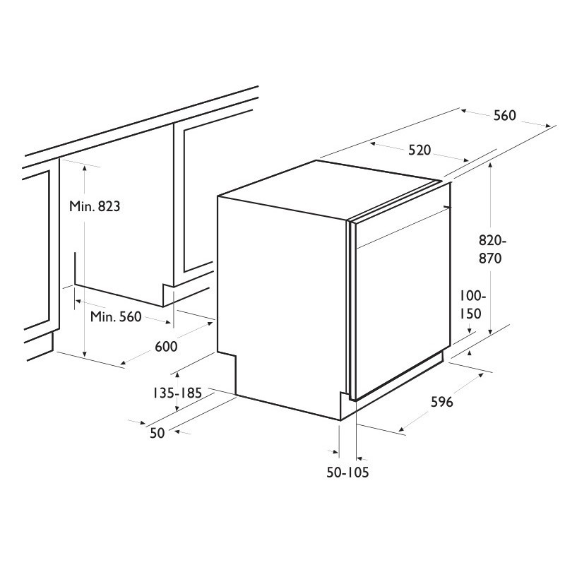 LAVE-VAISSELLE FOCUS F501X 12 COUVERTS