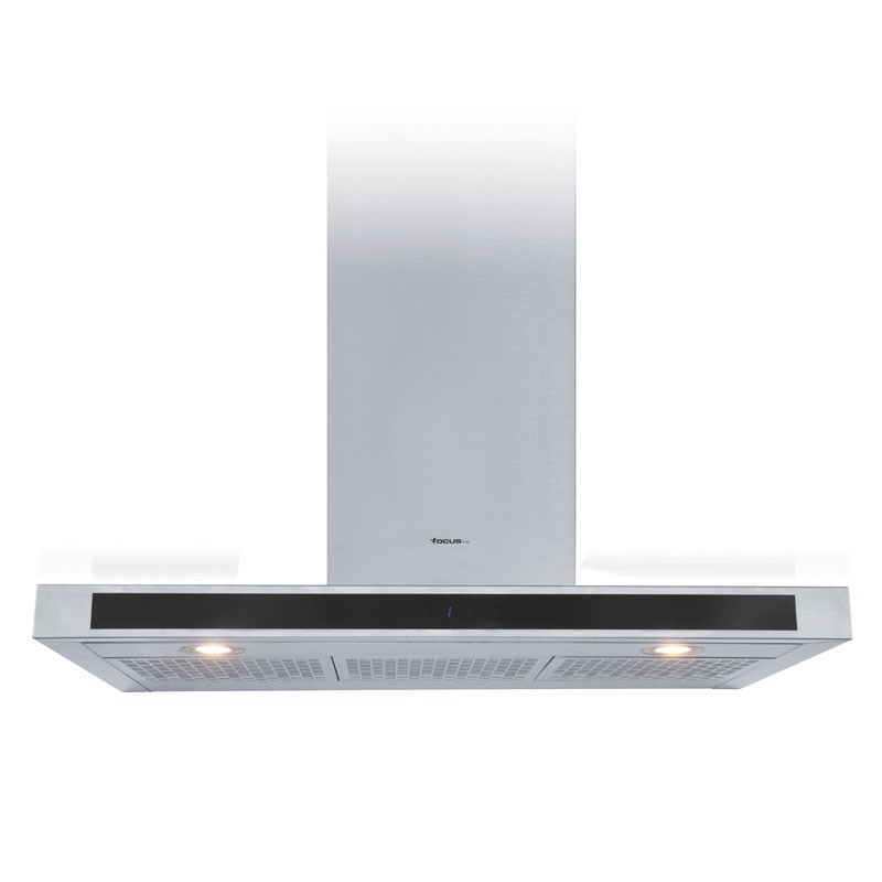 HOTTE DÉCORATIVE FOCUS QUADRA 9010 90CM INOX