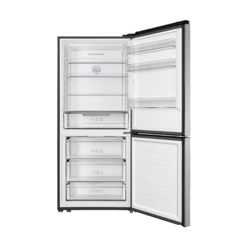 RÉFRIGÉRATEUR COMBINÉ TCL P417BFN 401 LITRES NOFROST - INOX