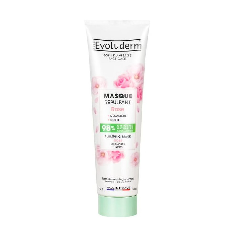 Evoluderm Masque Apaisant à l'Argile Rose Purifie & Adoucit - 0% Paraben - 100ml