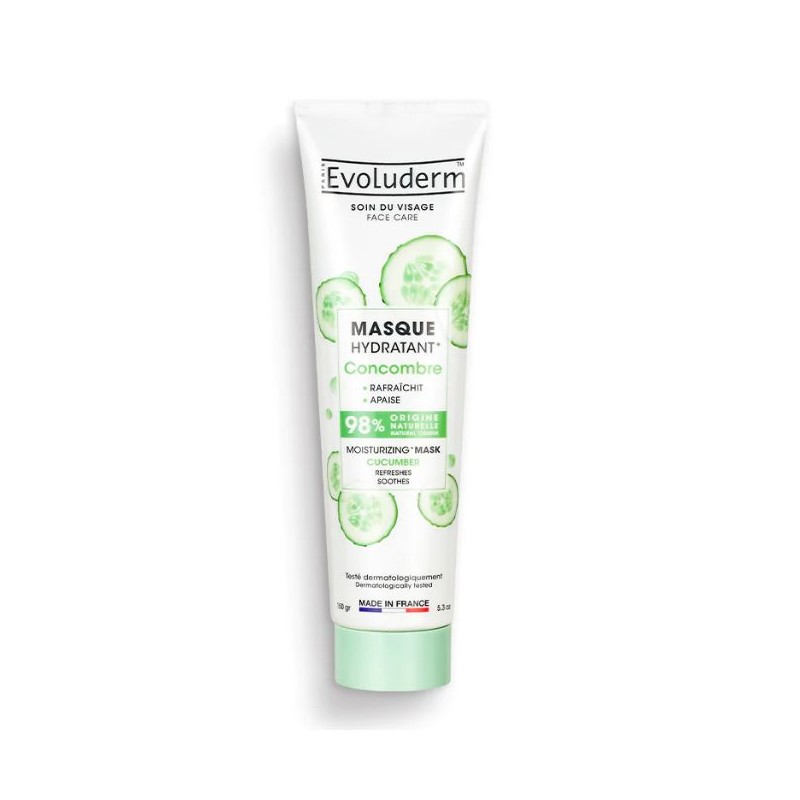 Evoluderm Masque Apaisant à l'Argile Rose Purifie & Adoucit - 0% Paraben - 100ml