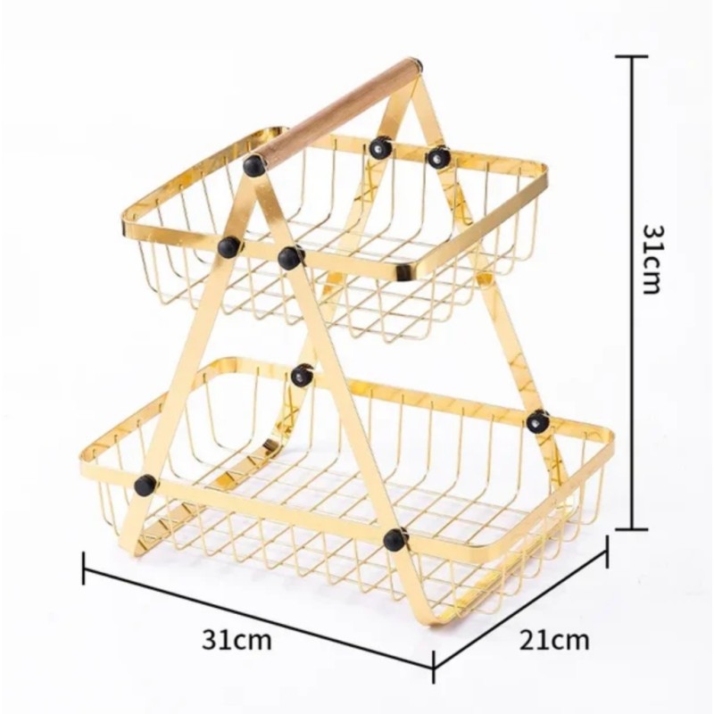 Étagères de rangement à deux niveaux