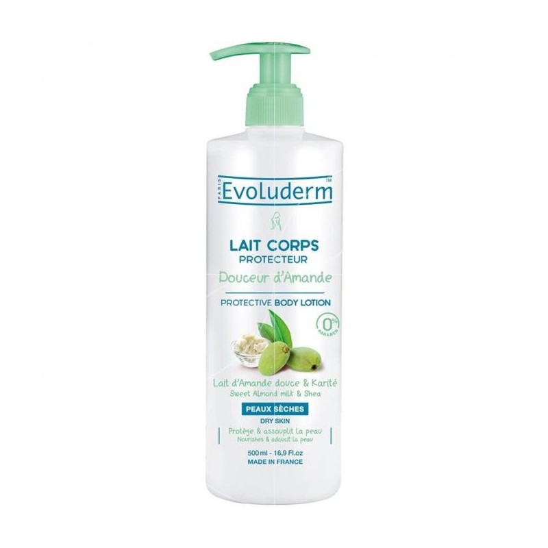 Evoluderm Lait Corps Hydratant Monoï à la Folie - Peaux Sèches - 500ml