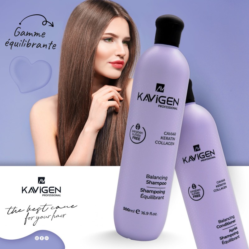 Kavigen Shampoing et Après Shampoing Equilibrant