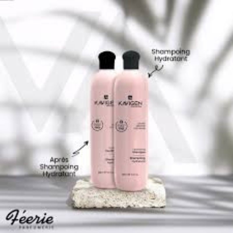 Kavigen Shampoing et Après Shampoing Professionnel Hydratant Sans Sulfate 500ml +500ml