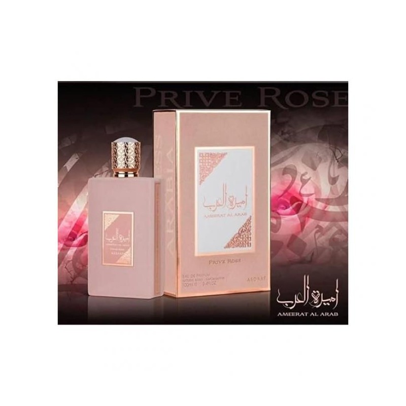 Lattafa Parfum Femmes Ameerat AL Arab Prive Rose -100ml-